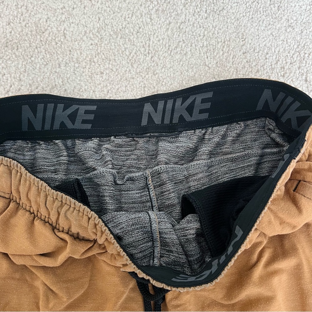 Men's Tan Athletic Shorts - Picture 2 of 3